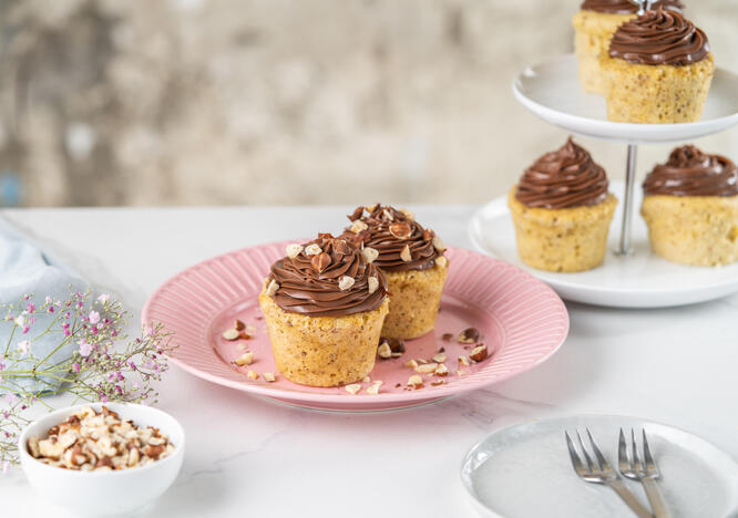 Tupperware Himmlische Cupcakes aus Haselnuss und Schokolade 